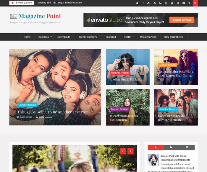 Magazine Point Blogger Template