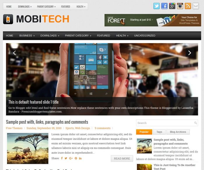 MobiTech Blogger Template