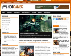 HotGames Blogger Template