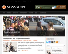NewsGlobe Blogger Template