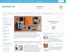 Delivery Lite Blogger Template
