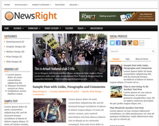 NewsRight Blogger Template