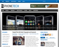 PhoneTech Blogger Template