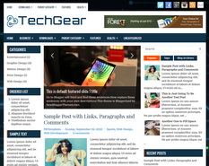 TechGear Blogger Template