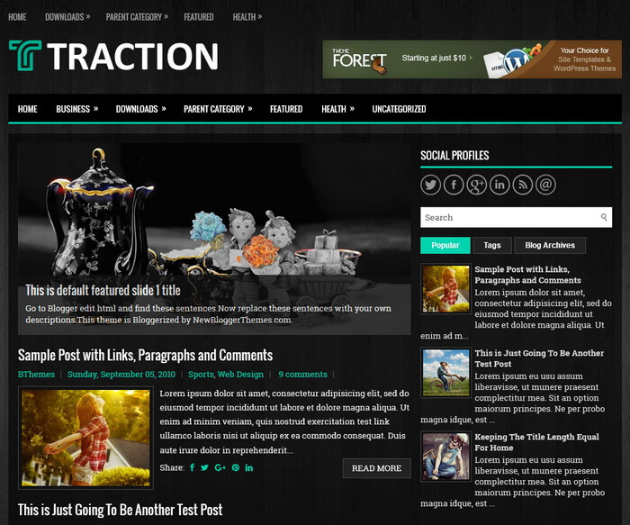 Traction Blogger Template