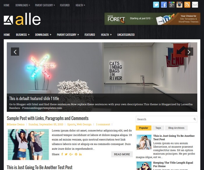 Alle Blogger Template