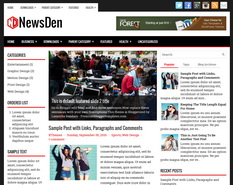 NewsDen Blogger Template