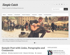 Simple Catch Blogger Template