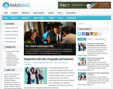 MaxiMag Blogger Template