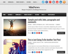 MiniNews Blogger Template