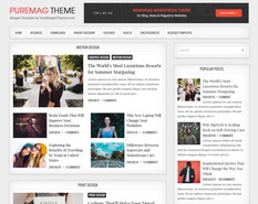 PureMag Blogger Template