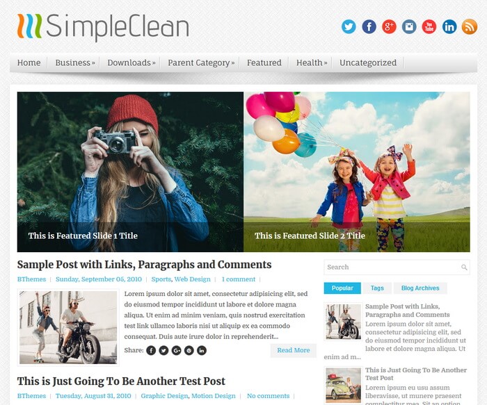 SimpleClean Blogger Template