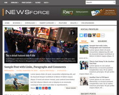 NewsForce Blogger Template