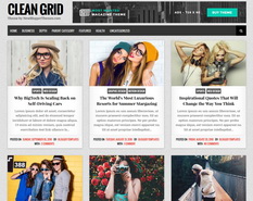 Clean Grid Blogger Template