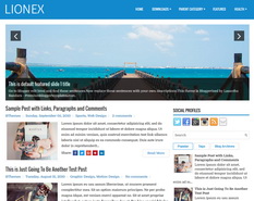 Lionex Blogger Template