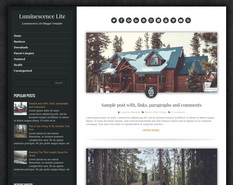 Luminescence Lite Blogger Template