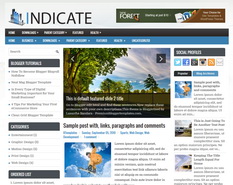 Indicate Blogger Template