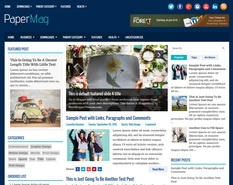 PaperMag Blogger Template