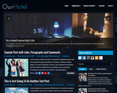 OurHotel Blogger Template