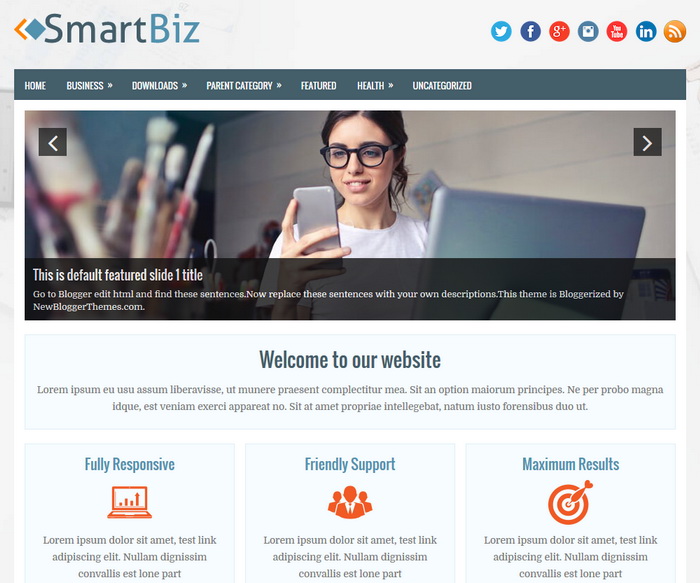 SmartBiz Blogger Template