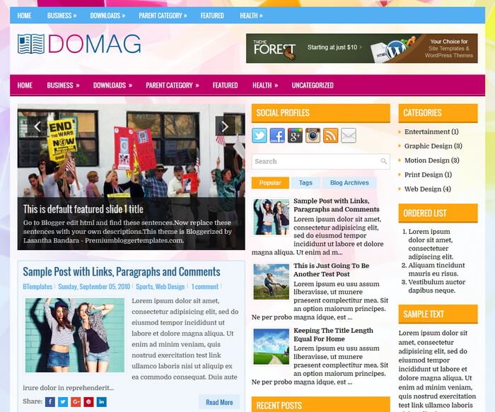 DoMag Blogger Template