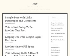 Rayy Blogger Template