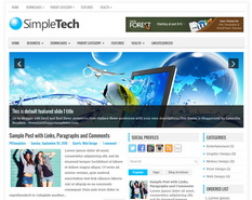 SimpleTech Blogger Template