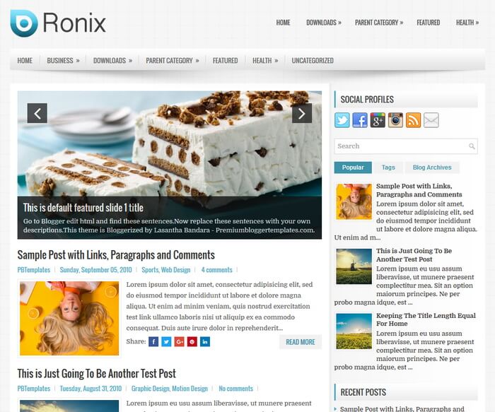 Ronix Blogger Template